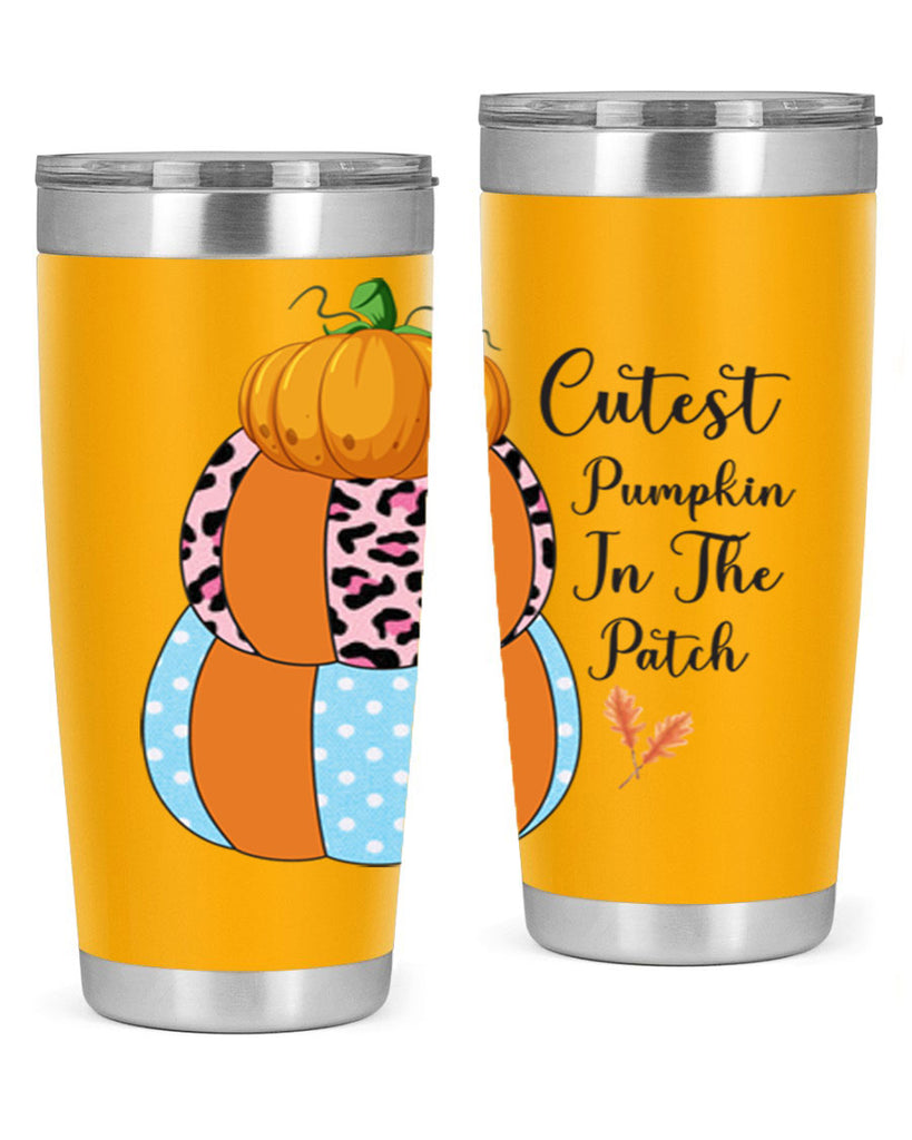 Cutest Pumpkin in the Patch 64#- fall- Tumbler