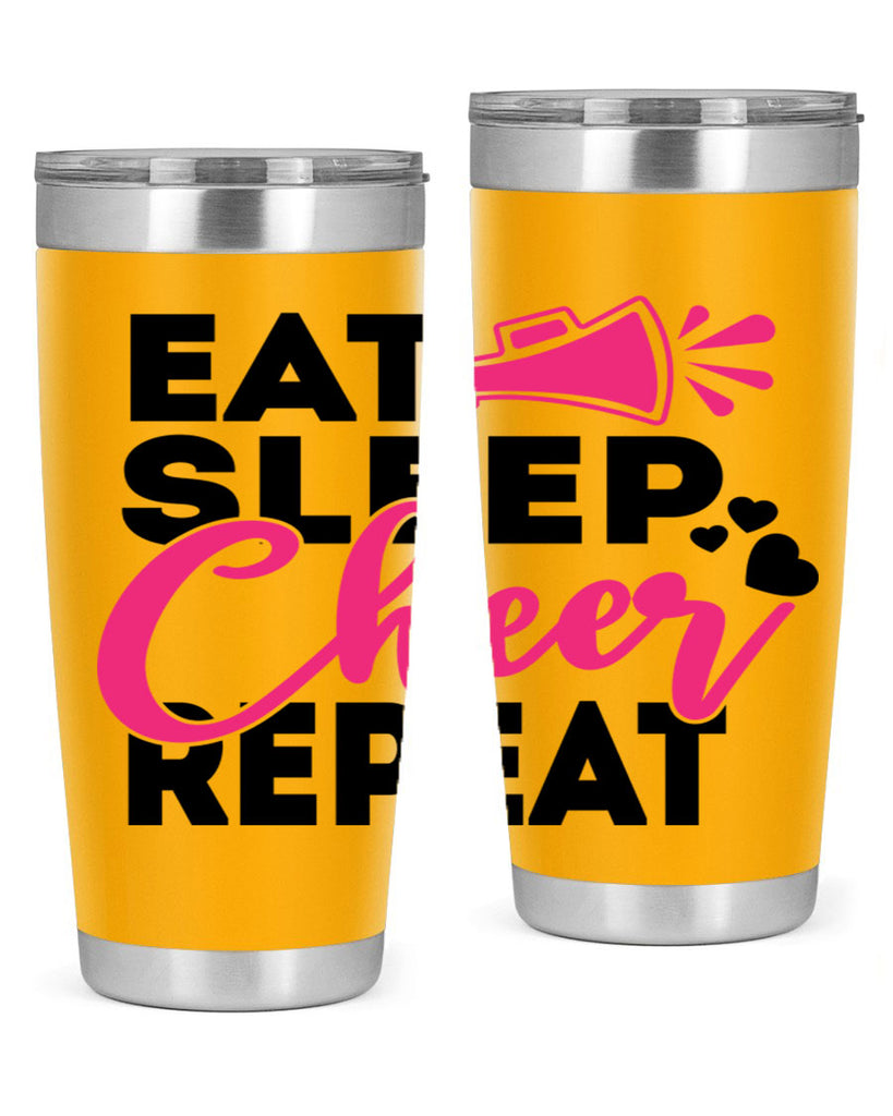 Eat Sleep Cheer Repeate 1315#- cheer- Tumbler