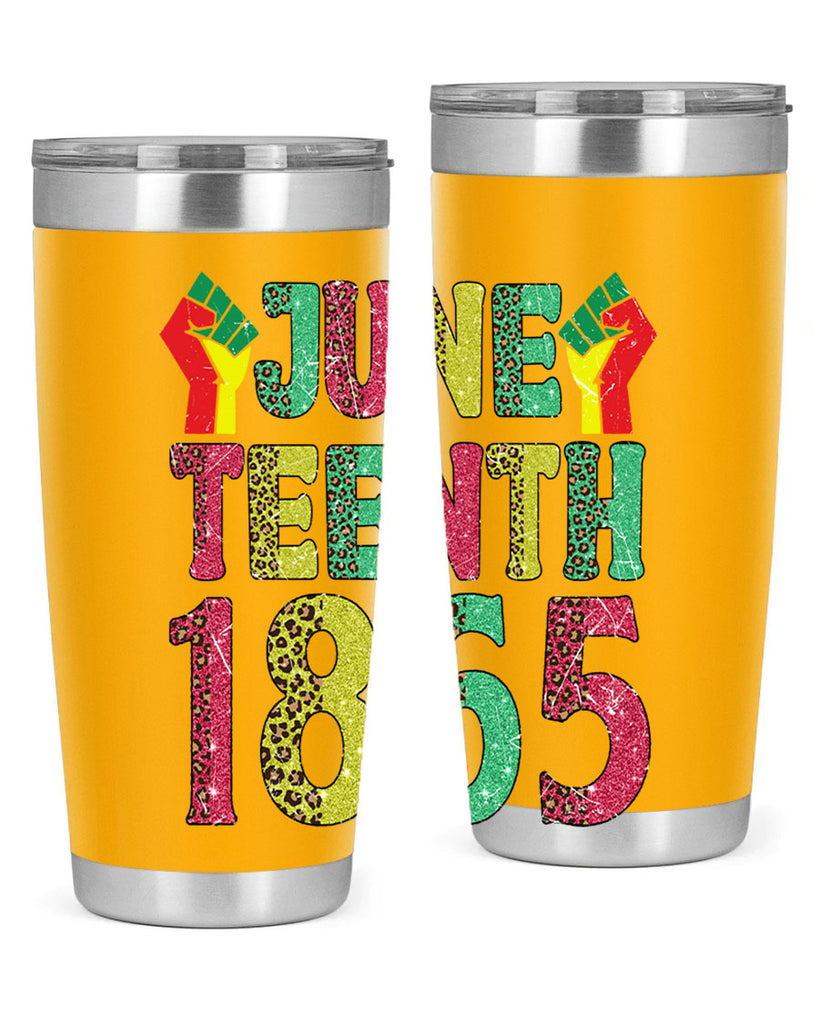 Fist Juneteenth Since 1865 Design Png 10#- Juneteenth- tumbler