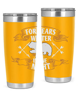 For bears, winter is one night 53#- Bears- Tumbler