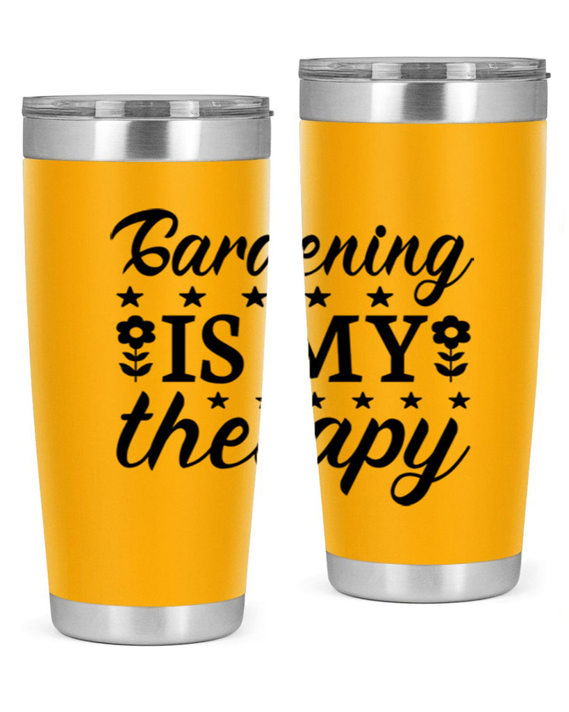 Gardening is my therapy  146#- spring- Tumbler