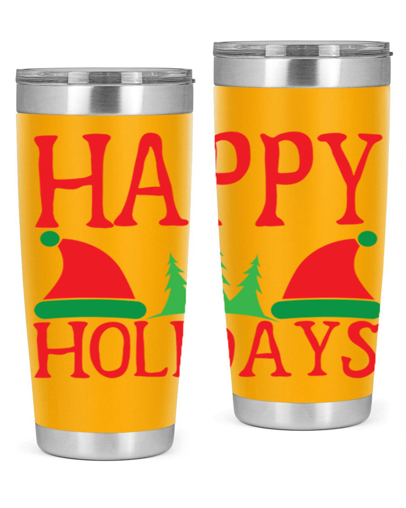 Happy Holidays 136#- winter- Tumbler