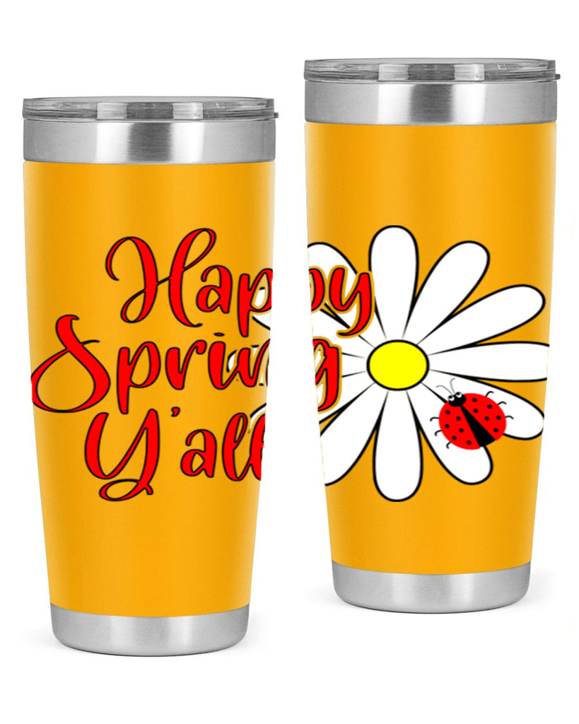 Happy Spring Y'all 161#- spring- Tumbler