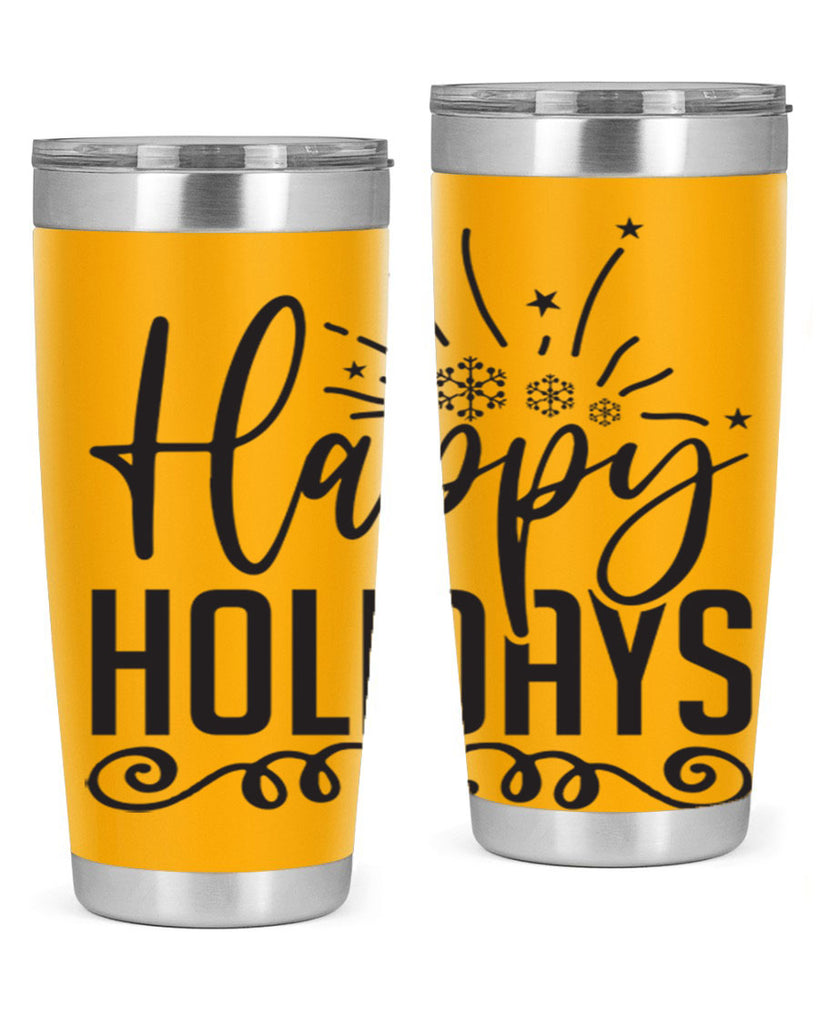Happy holidays 137#- winter- Tumbler