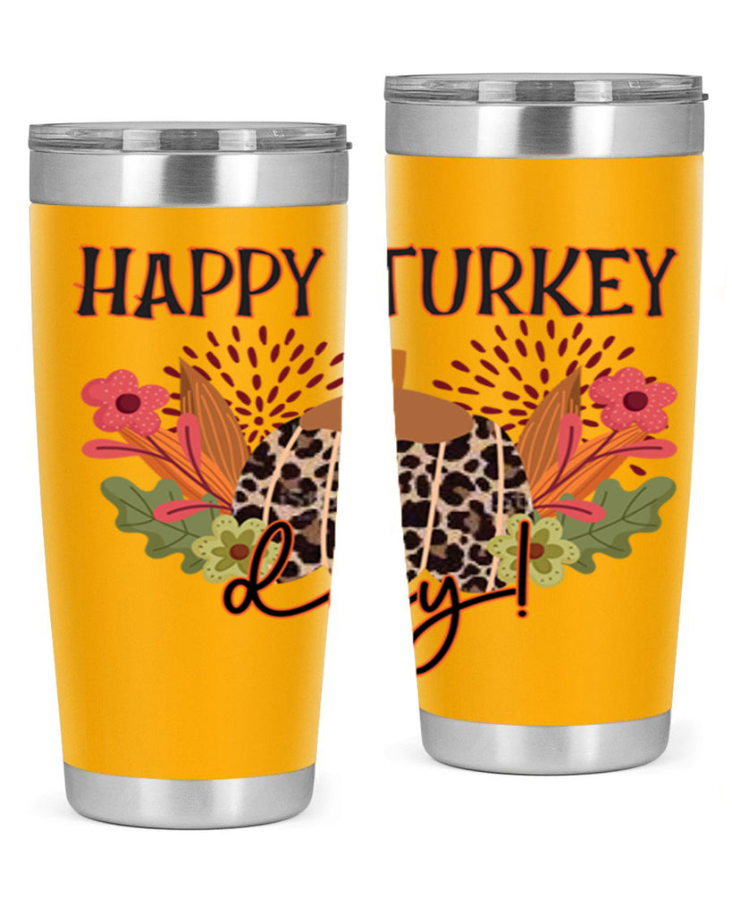 Happy turkey day 253#- fall- Tumbler