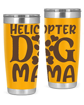 Helicopter Dog Mama Style 87#- dog- Tumbler