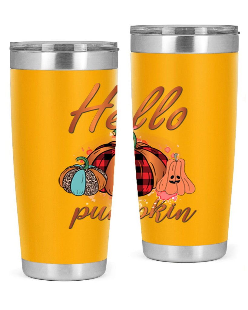 Hello Pumpkin 284#- fall- Tumbler