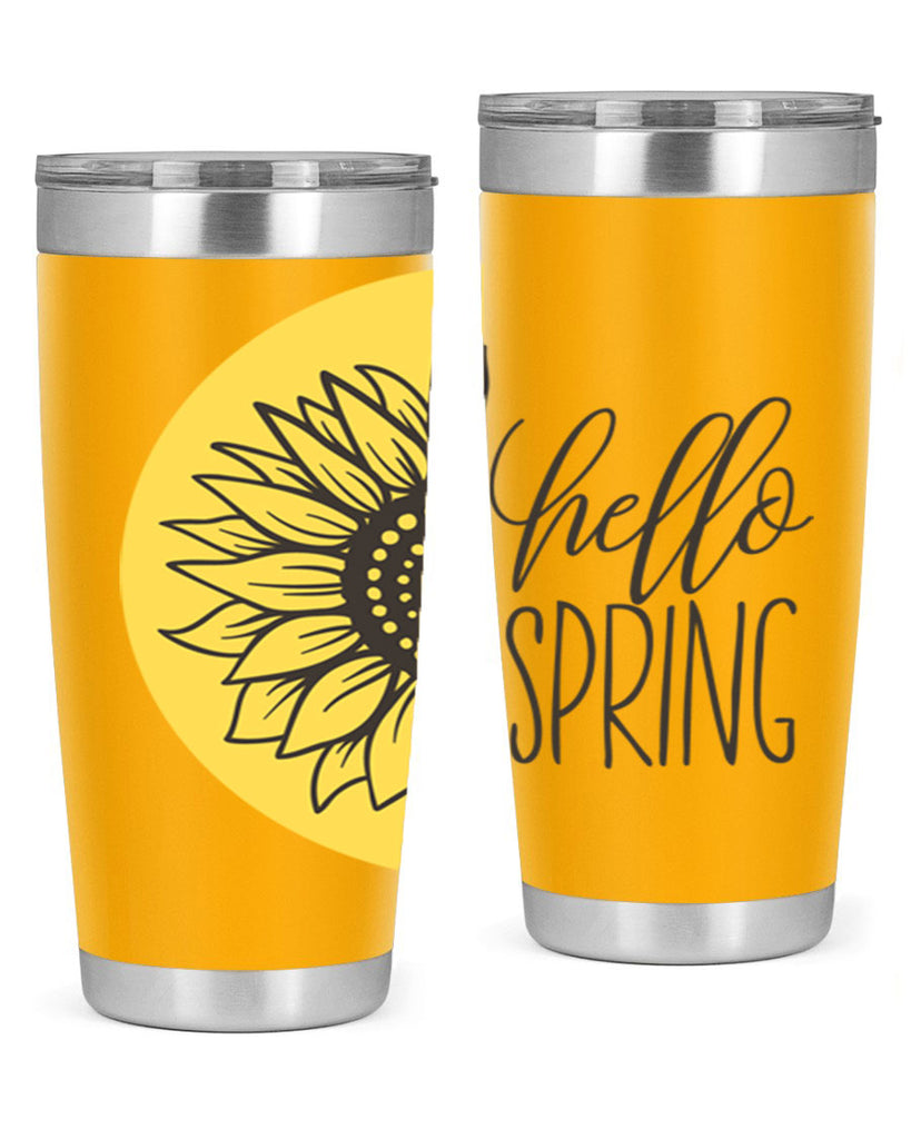 Hello spring half sunflower199#- spring- Tumbler