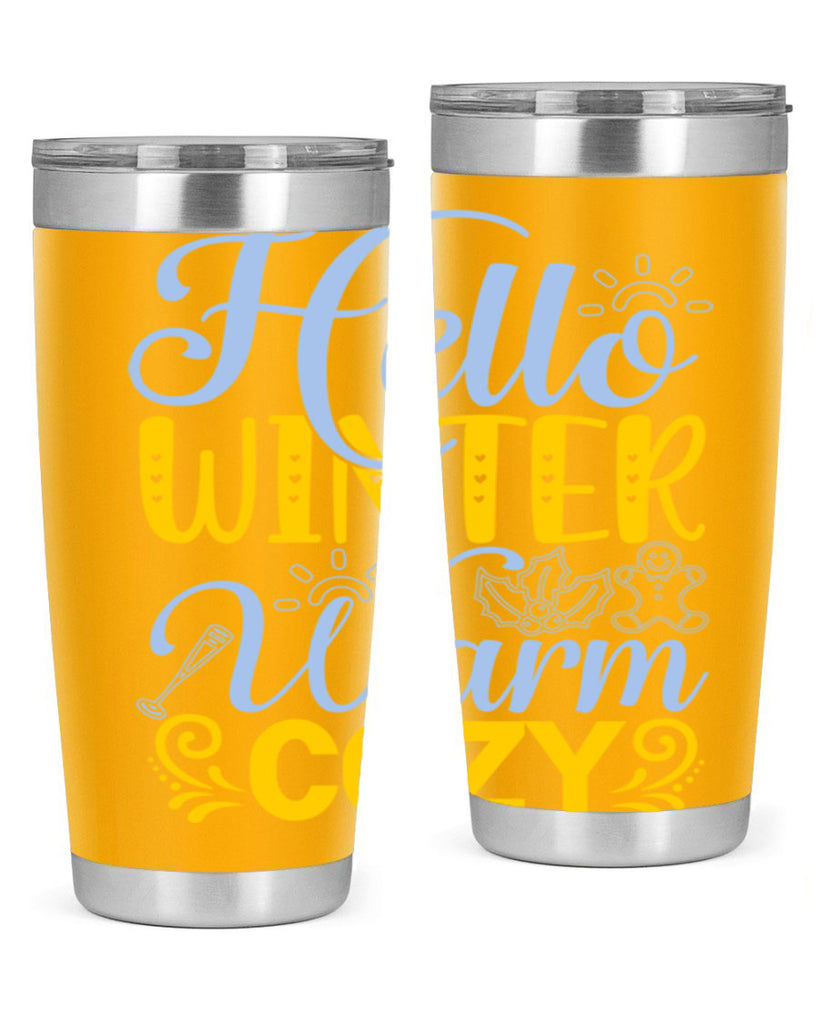 Hello winter warm cozy166#- winter- Tumbler