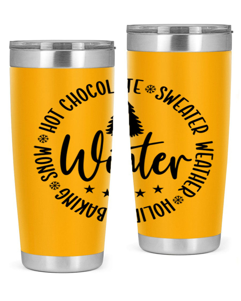 Hot Chocolate Sweater Weather Holiday Baking Snows196#- winter- Tumbler