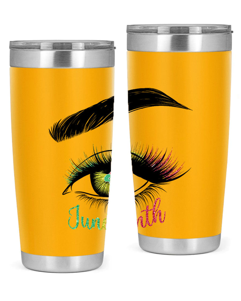 Juneteenth 1865 GirlS Eye 3#- Juneteenth- tumbler