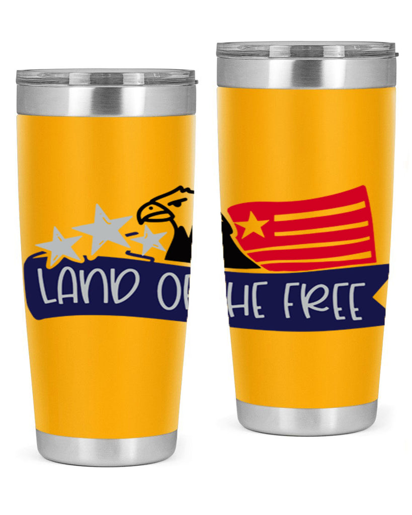 Land Of The Free Style 157#- Fourt Of July- Tumbler