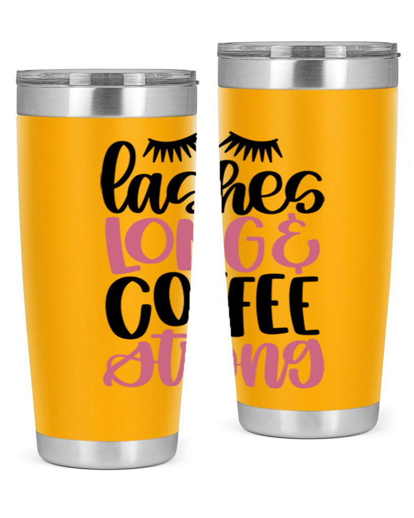 Lashes Long Coffee Strong Style 67#- make up- Tumbler