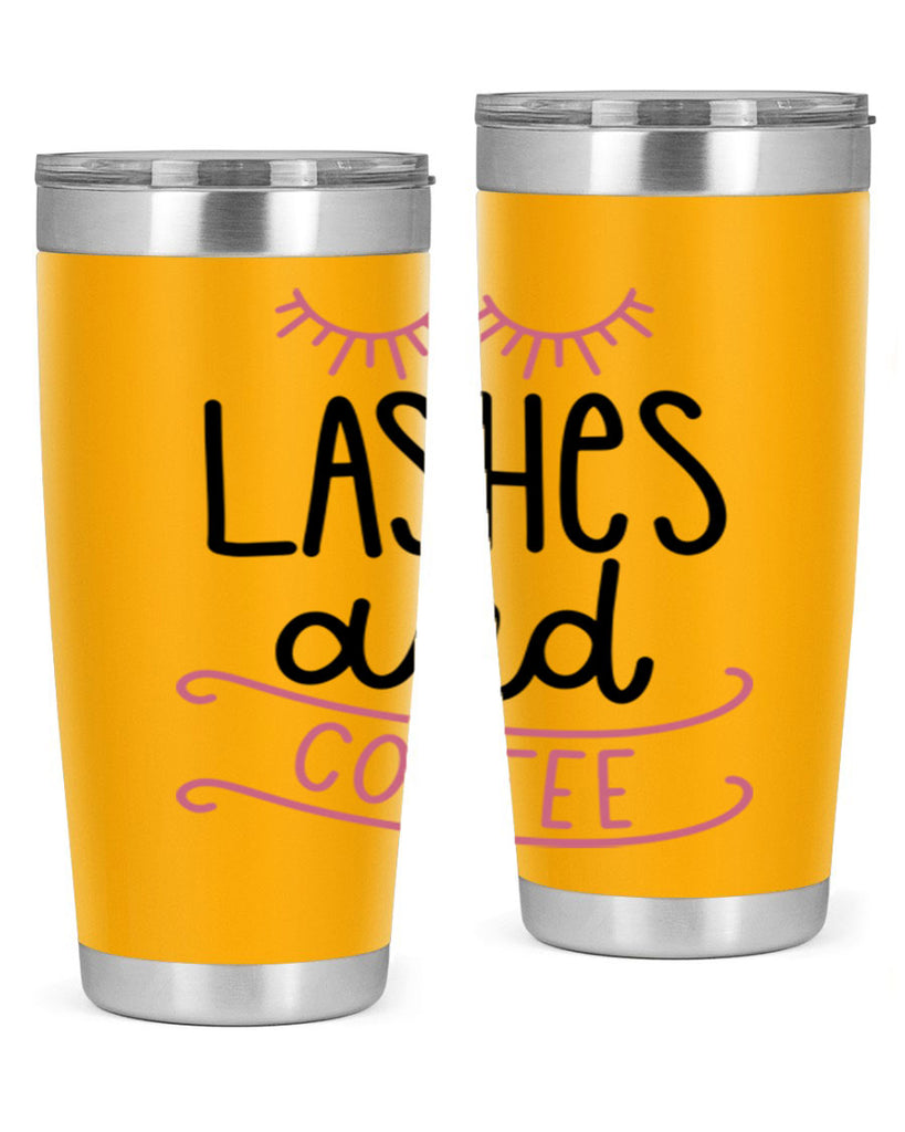 Lashes and Coffee Style 68#- make up- Tumbler