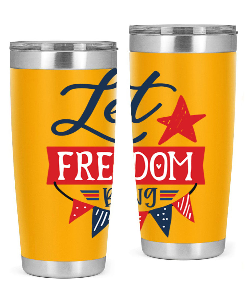 Let freedom bling Style 78#- Fourt Of July- Tumbler