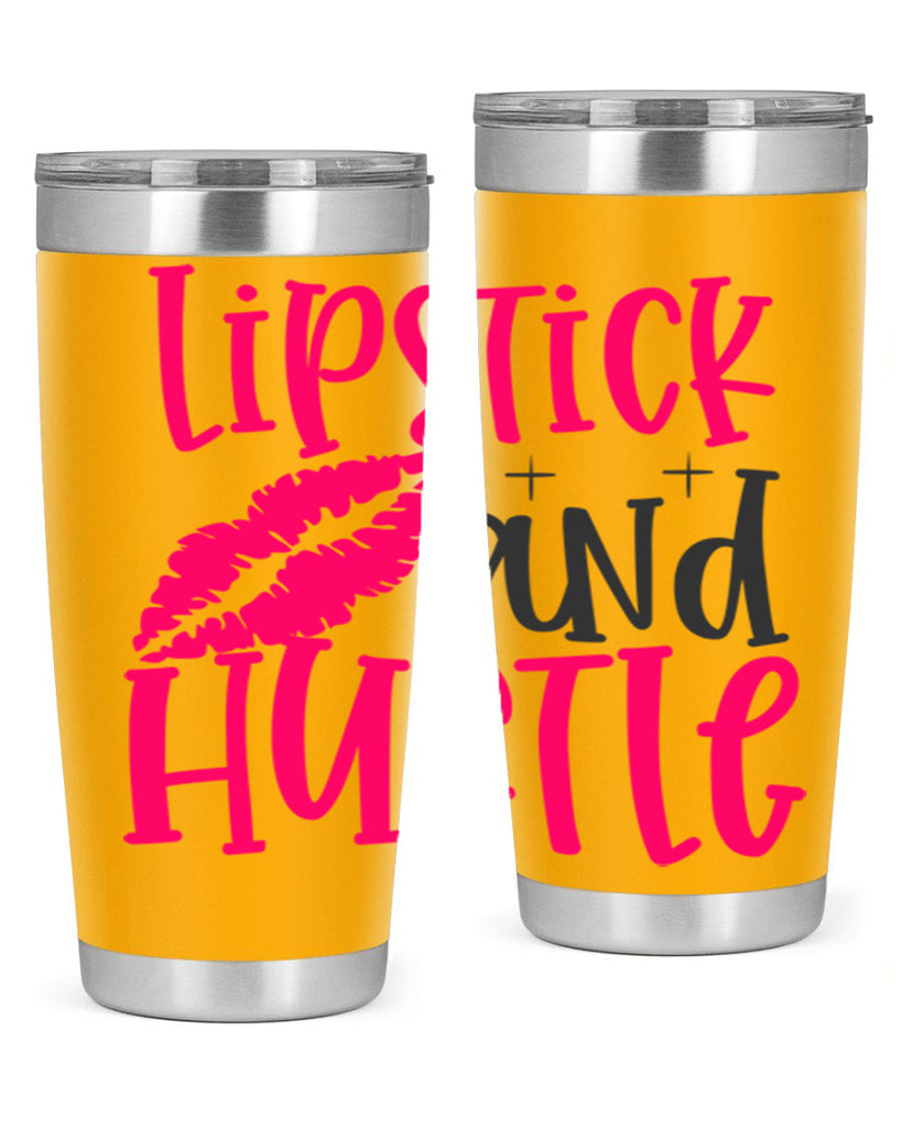 Lipstick and Hustle design Style 230#- make up- Tumbler