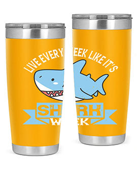 Live every week like it’s shark week Style 54#- shark  fish- Tumbler