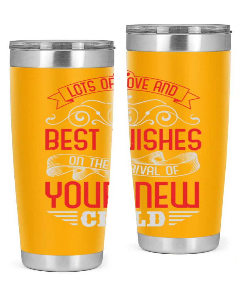 Lots of loe and best wishes Style 30#- baby shower- tumbler