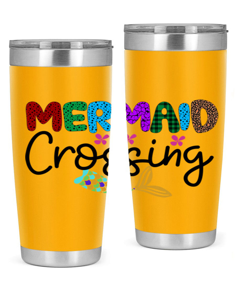 Mermaid Crossing 399#- mermaid- Tumbler