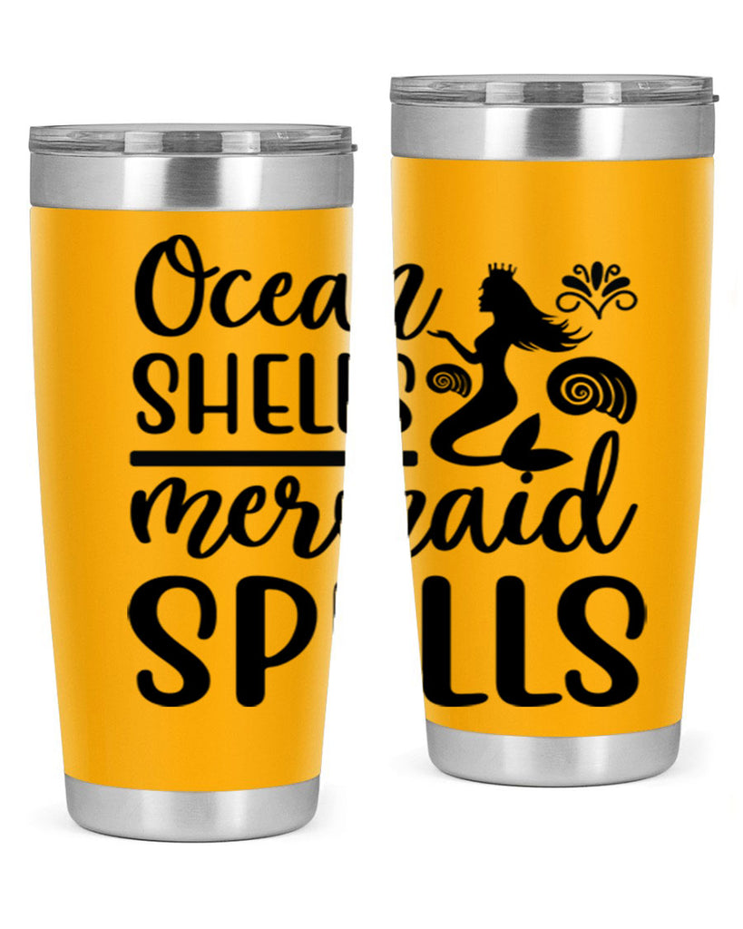 Ocean shells mermaid spells 522#- mermaid- Tumbler