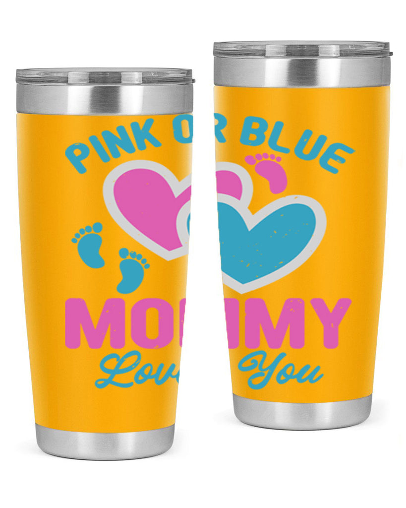 Pink or blue mommy loves you Style 180#- baby- tumbler