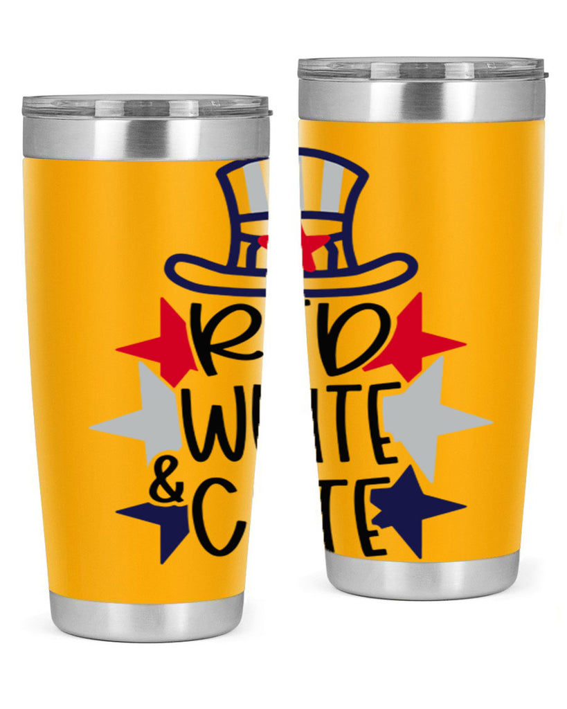 Red White Cute Style 169#- Fourt Of July- Tumbler