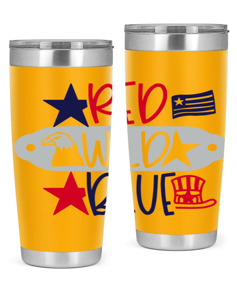Red Wild Blue Style 171#- Fourt Of July- Tumbler
