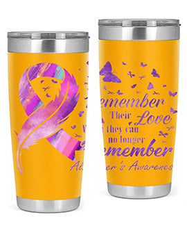 Remember heir Love Alzheimer Awareness 213#- alzheimers- Tumbler