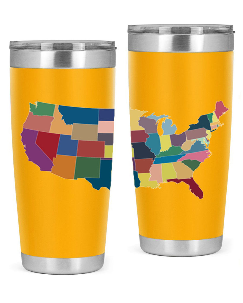 Separate Color Map Style 73#- Fourt Of July- Tumbler