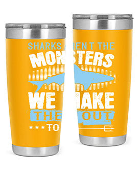 Sharks arent the monsters we make them out to be Style 26#- shark  fish- Tumbler