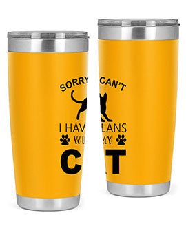 Sorry I Cant Style 116#- cat- Tumbler