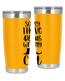 Sorry I Have Plans Style 105#- cat- Tumbler