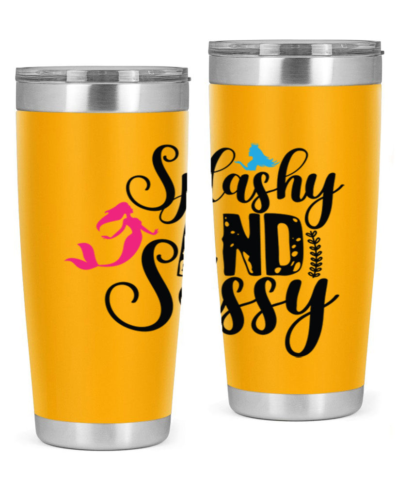 Splashy and Sassy 624#- mermaid- Tumbler