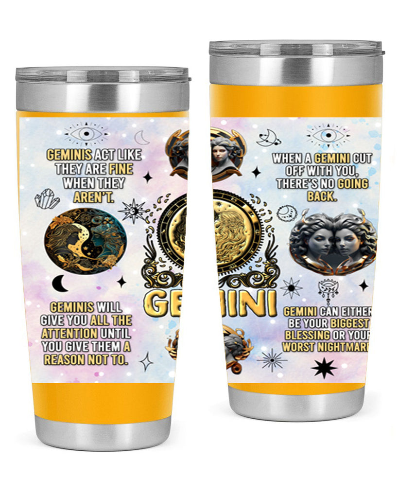 StraightGemini 472#- zodiac- Tumbler