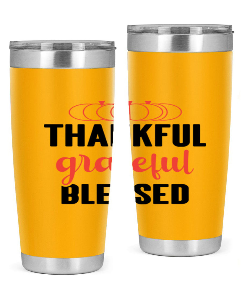 Thankful grateful blessed 603#- fall- Tumbler