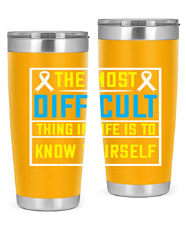The most difficult thing in life is to know yourself Style 16#- self awareness- Tumbler