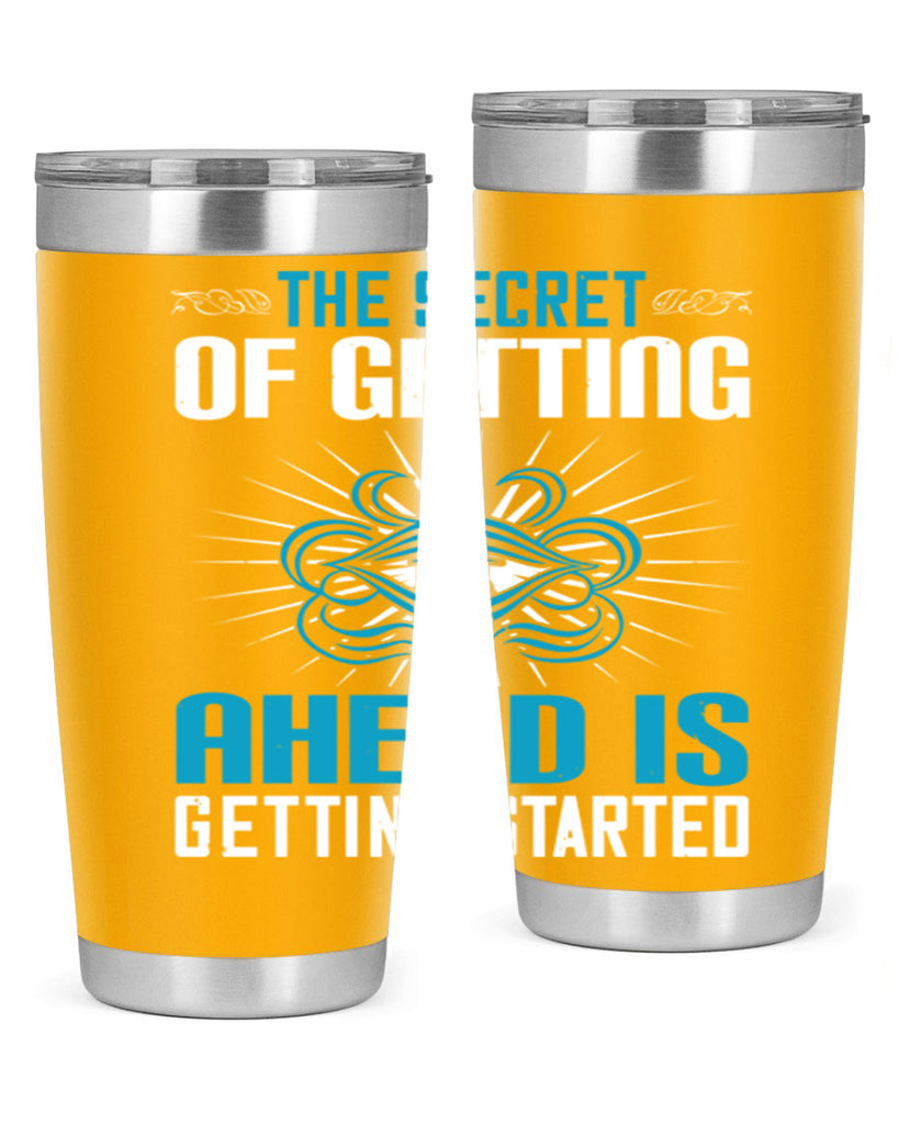 The secret of getting ahead is getting started Style 16#- motivation- Tumbler