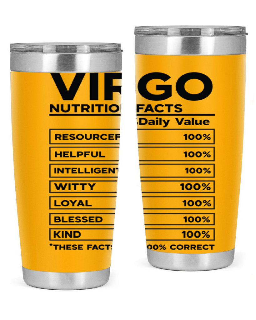 Virgo Nutrition Facts 530#- zodiac- Tumbler