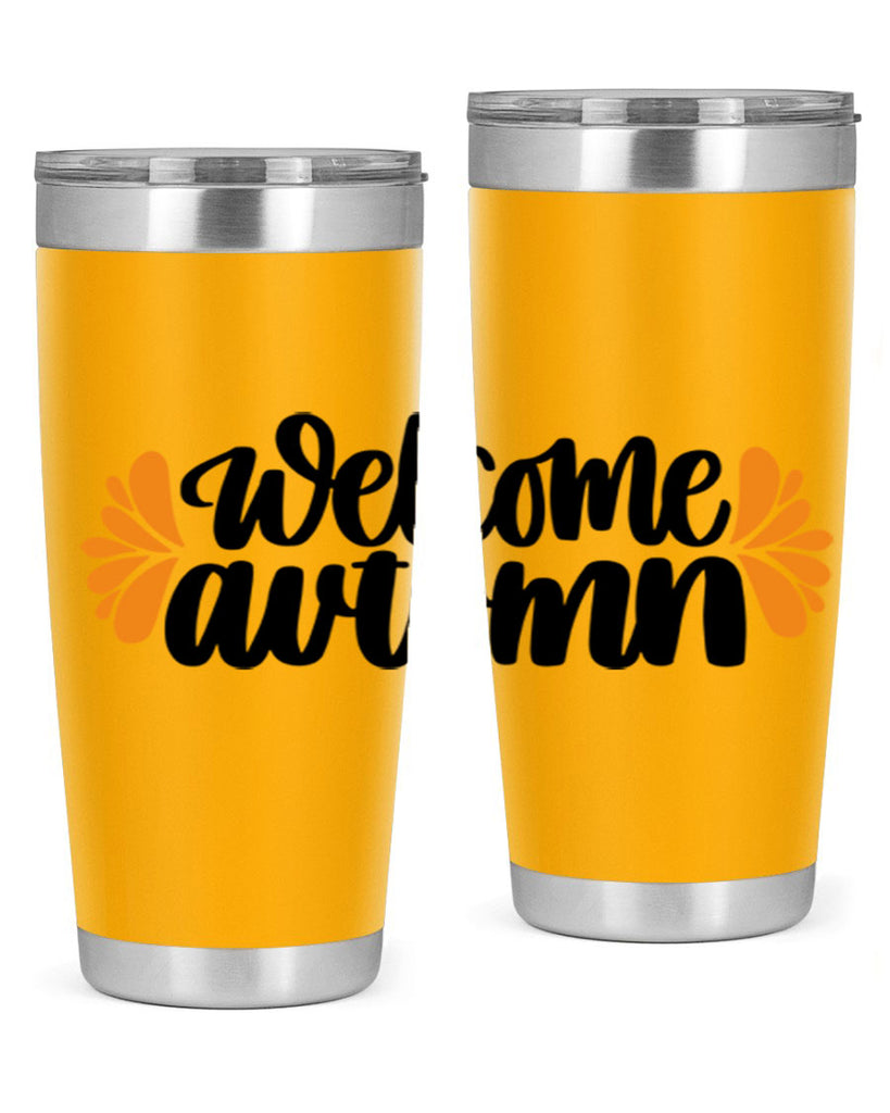 Welcome Autumn 513#- fall- Tumbler