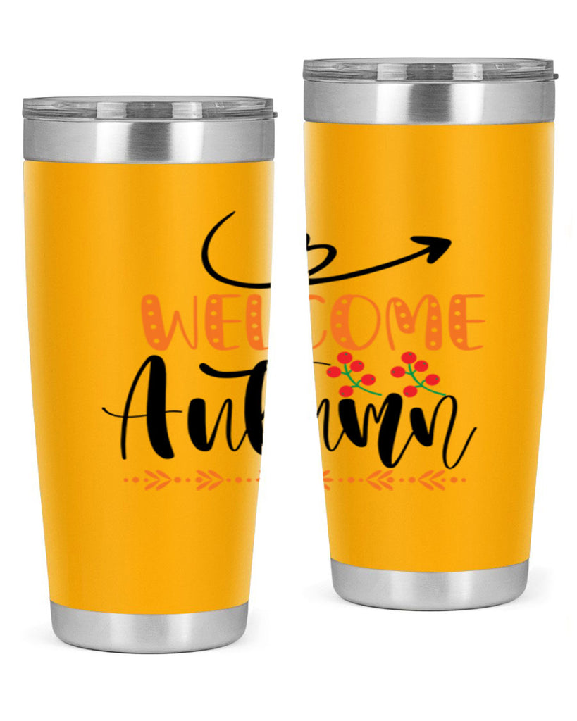 Welcome Autumn 628#- fall- Tumbler