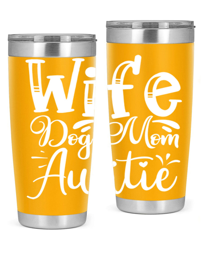 Wife Dog Mom Auntie Style 7#- aunt- Tumbler