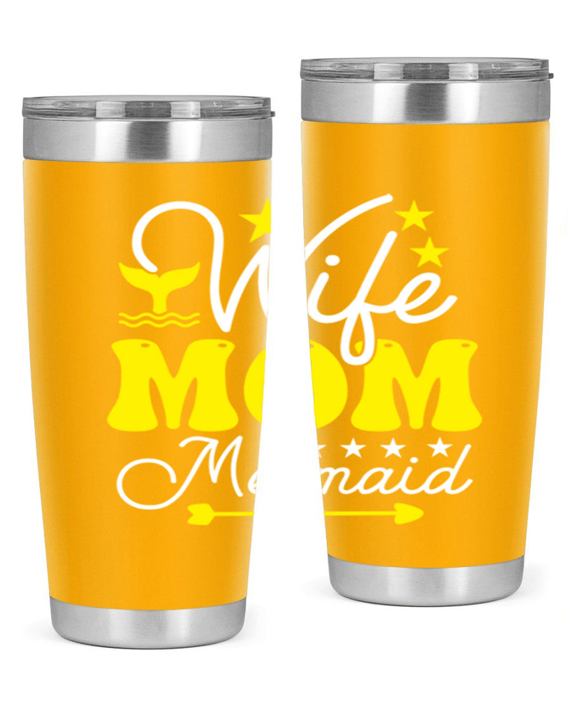Wife Mom Mermaid 669#- mermaid- Tumbler