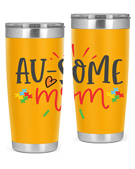 ausome mom Style 4#- autism- Tumbler