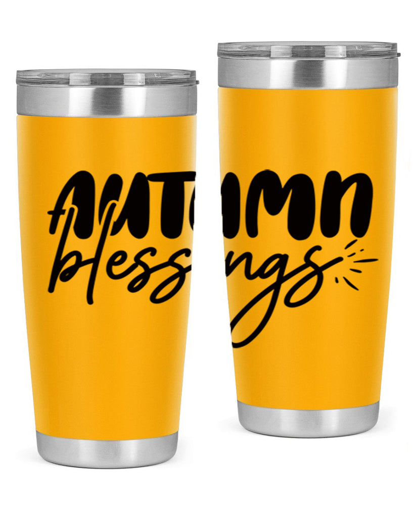 autumn blessings 65#- thanksgiving- Tumbler