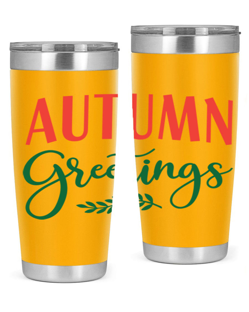 autumn greetings 14#- fall- Tumbler