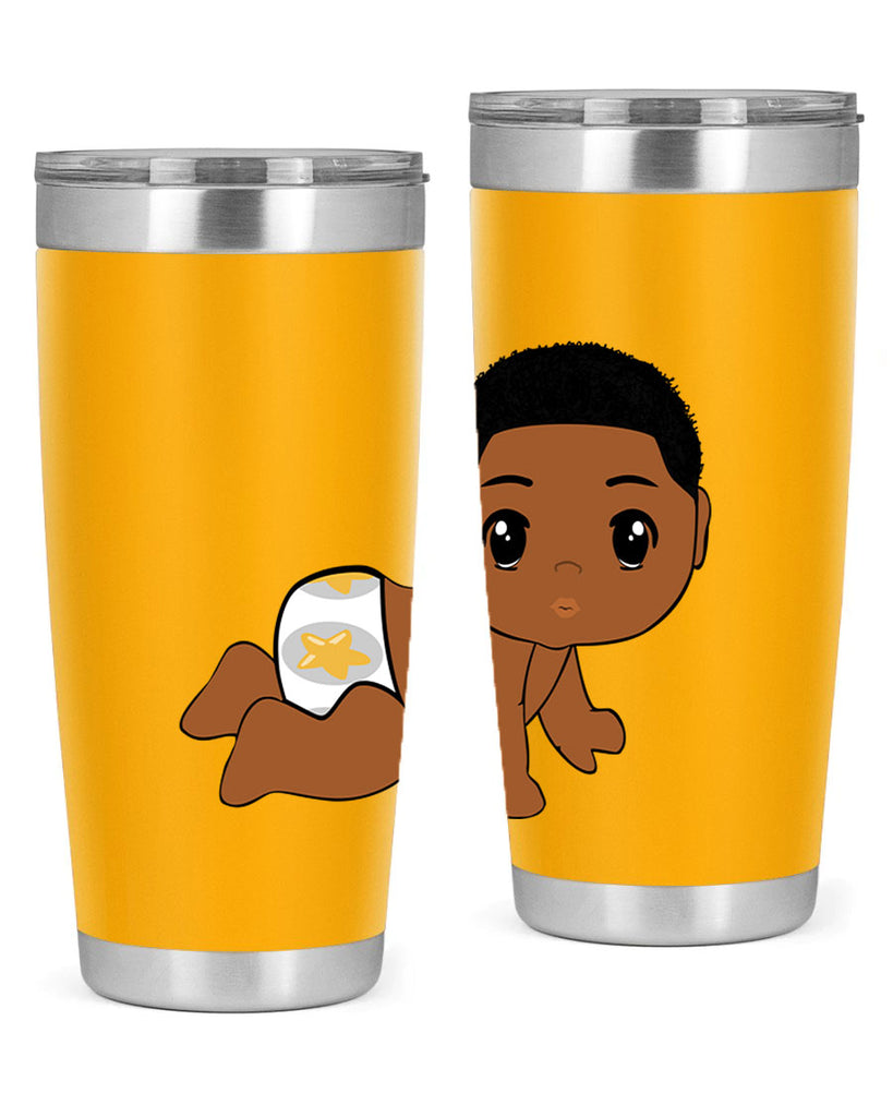 black baby boy 3#- black men - boys- tumbler