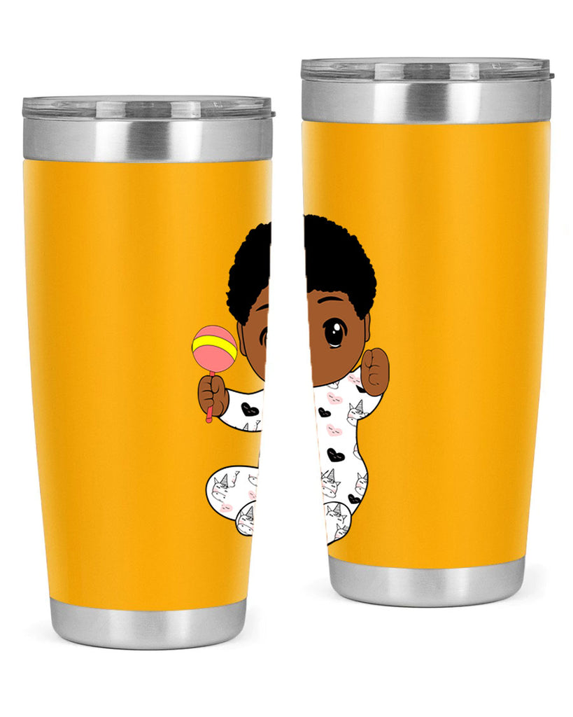 black baby boy 7#- black men - boys- tumbler