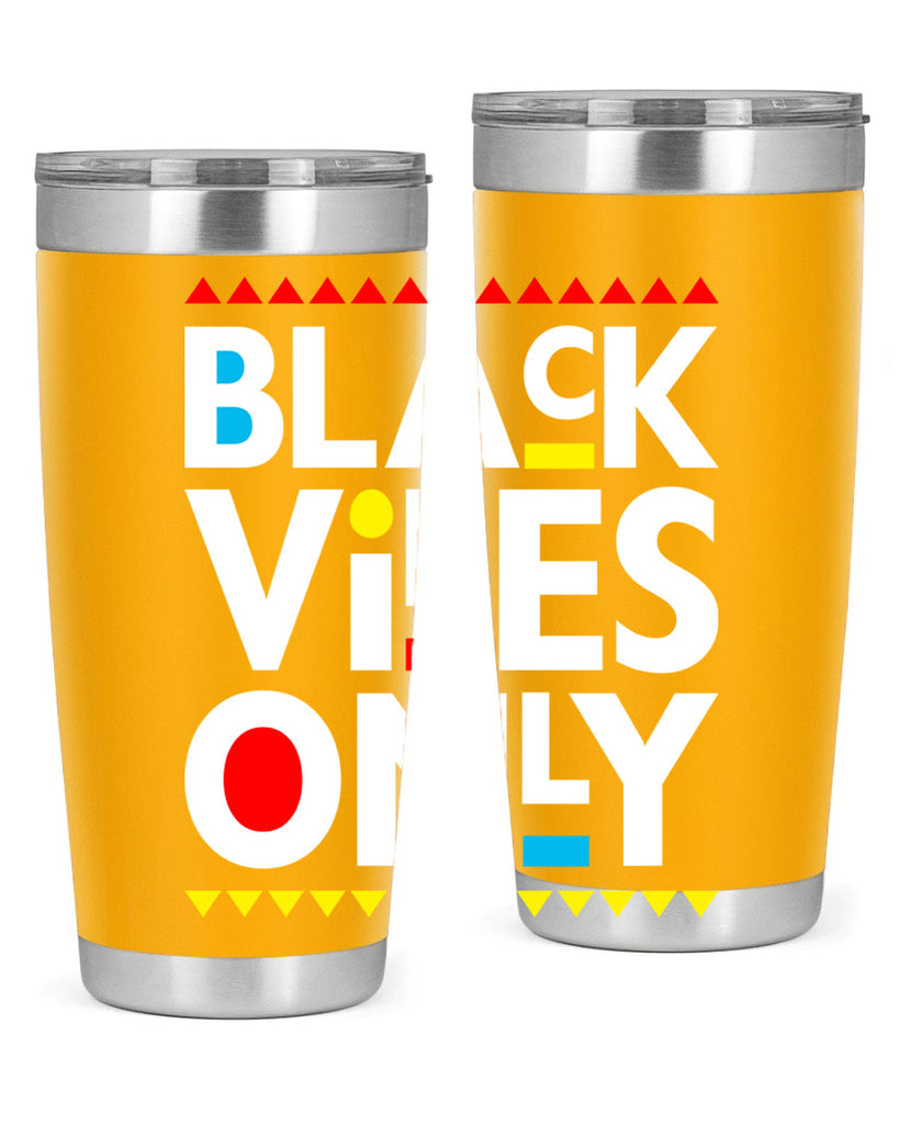 black vibes only 217#- black words phrases- Cotton Tank