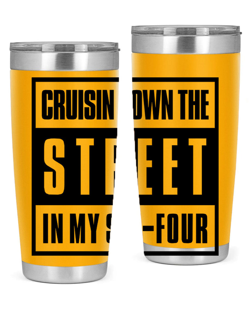 cruisin down the street 181#- black words phrases- Cotton Tank
