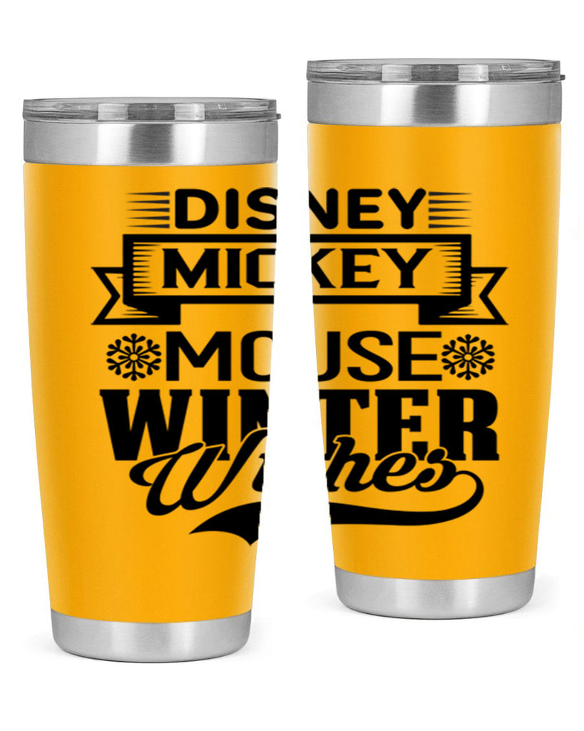 disney mickey mouse winter wishes 93#- winter- Tumbler